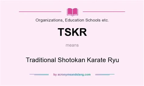 what does tskr mean.